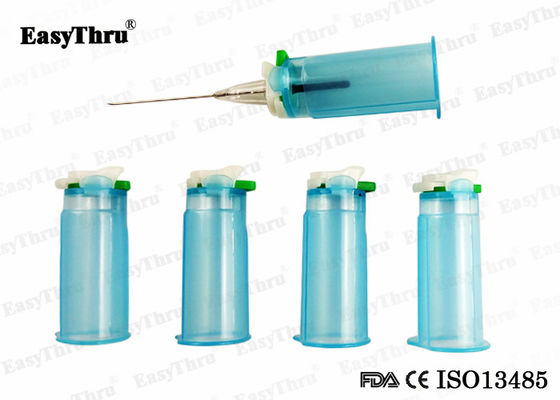 Mehrfachverwendbarer Blutentnahme-Nadelhalter aus transparentem Kunststoff